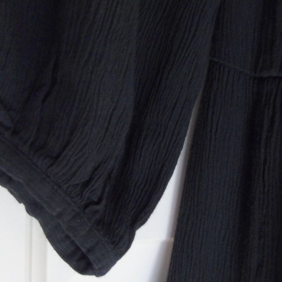 LOFT Dress Black Tiered Small Tall New Never Worn - Picture 8 of 9